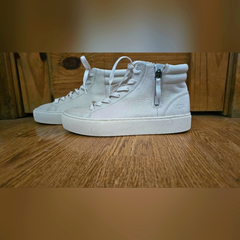 Women's UGG White High-Top Sneakers